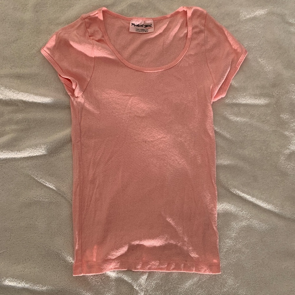 Michael Stars Barbie Pink 100% American one size top
